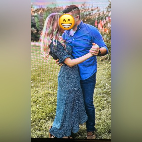 Lulu’s Mystified Forest Green Polka Dot High-Low Wrap Dress - Picture 8 of 8